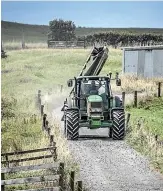  ?? ANDY JACKSON/STUFF ?? Dry conditions have meant some Taranaki farmers are beginning to feed out in spite of a good growing season.