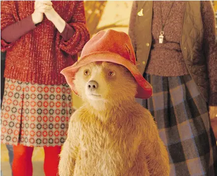  ?? — WARNER BROS. ?? Paddington 2, featuring the marmalade-loving bear, seems to have charmed critics and moviegoers alike with its earnest message that, ‘If we’re kind and polite, the world will be right.’