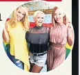  ??  ?? KITTENS Liz McClarnon, Kerry Katona and Natasha Hamilton