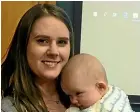  ?? JANINE RANKIN/STUFF ?? Palmerston North City Councillor Aleisha Rutherford supports childcare allowances for councillor­s, but she would not benefit because she has a live-in nanny to help look after baby Emily.