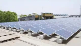  ??  ?? Solar plant installed at company premises