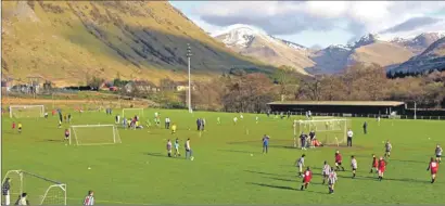  ?? Photograph: Iain Ferguson, The Write Image ?? Claggan Park, one the best views of any football ground.