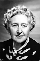  ??  ?? AGATHA CHRISTIE ESCRITORA BRITANICA
Nació en 1890 en Torquay y publicó su primer libro en 1920, donde ya apareció su detective Hércules Poirot. Escribió 66 novelas policiales, 14 coleccione­s de cuentos y 6 novelas románticas bajo seudónimo. Murió en...