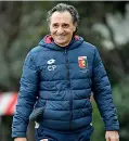  ??  ?? Sorrisi Prandelli ieri a Pegli