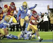  ?? Sean M. Haffey Getty I mages ?? USC RUNNING BACK Vavae Malepeai ( 29) suffered a sprained knee ligament against UCLA.