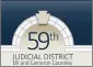  ?? ?? Logo of the 59th Judicial District