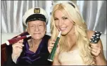  ??  ?? Hugh Hefner with friend... a new series looks at the Playboy founder as social justice advocate.