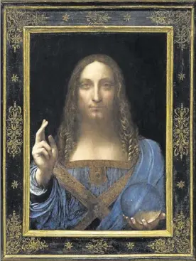  ??  ?? UN XOLLO ALS ANYS 50 3‘Salvator Mundi’, des d’ahir l’obra més cara, es va vendre el 1958 per 49 lliures esterlines pensant que no era autèntica.