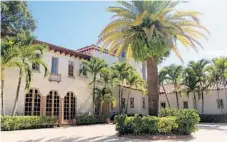  ??  ?? The Needham Estate sits along the New River in Fort Lauderdale; the home was built in 1925.