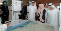  ??  ?? Hussain Nasser Lootah and other officials attend the launch of the meteorolog­ical radar at the flydubai building in Dubai.