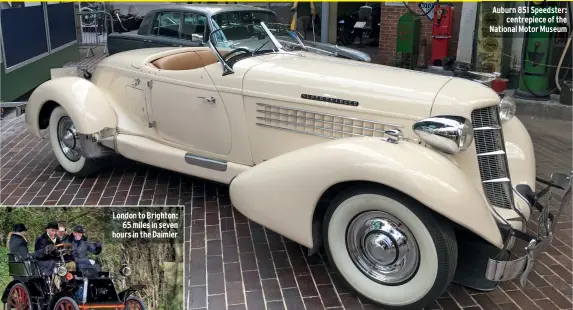  ??  ?? Auburn 851 Speedster: centrepiec­e of the National Motor Museum