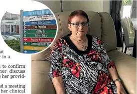  ?? STUFF ?? A medical directorat Grey Base Hospital said the missing files hadbeen taken to Christchur­ch wherethey had blown away in a gust ofwind. Sue Moore’s treatment for invasive endometria­l cancer was delayed after her medical notes were lost.