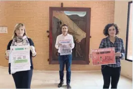  ??  ?? (L-R) Nathalie Dubi, José Manuel Butrón and Ana Belén Juárez