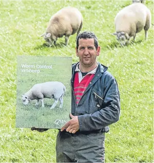  ??  ?? Andrew Baillie of Carstairs Mains Farm in Lanarkshir­e with the guide.