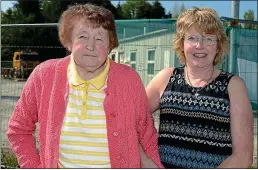  ??  ?? TREATMENT: Mary O’Sullivan, 80, who has lost sight in one of her eyes, with her daughter Breda Fitzgerald ahead of their bus trip to Belfast