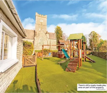  ?? YOPA/ZOOPLA ?? There’s still a ready-made play area on part of the property