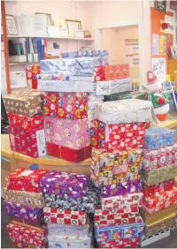  ??  ?? ●●Last year Rochdale Christmas shoebox appeal sent 116 boxes to children overseas