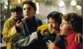  ??  ?? ABOVE: Corey in the 1985 film ‘The Goonies’