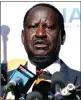  ??  ?? Raila Odinga