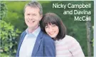  ??  ?? Nicky Campbell and Davina McCall