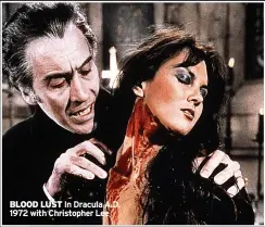  ?? ?? BLOOD LUST In Dracula A.D. 1972 with Christophe­r Lee