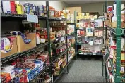  ?? FRAN MAYE — MEDIANEWS GROUP ?? Volunteers are no longer stocking shelves at the Kennett Area Community Food Cupboard due to the coronaviru­s crisis.