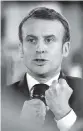  ?? AP ?? French President Emmanuel Macron is running for reelection.