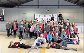  ?? / Pepperell Middle School ?? Pepperell Middle School helped raise $3,500 for The Salvation Army during the annual Can-A-Thon hosted by WXIA 11 Alive News.