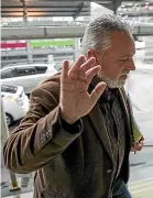  ?? MURRAY WILSON/STUFF ?? Horowhenua mayor Michael Feyen, seen entering the tribunal hearing, attempted to claw back costs from his own council for building reports he commission­ed.