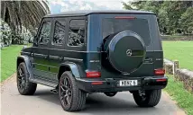  ??  ?? Might want to check the height of the garage before you buy: G 63 stands just under two metres tall.