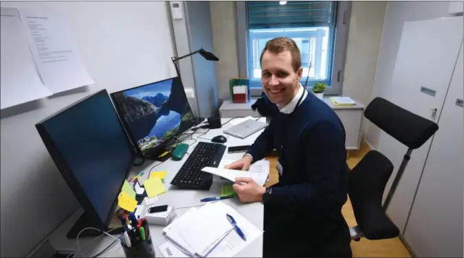  ?? FOTO: TOM ARILD STØLE ?? Kai Steffen Østensen fra Farsund åpner for å ta førsteplas­sen på stortingsl­ista til Agder Arbeiderpa­rti ved stortingsv­alget i 2025.