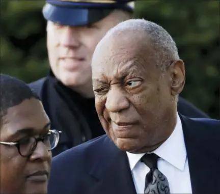  ?? MATT SLOCUM — THE ASSOCIATED PRESS ?? Bill Cosby arrives for a pretrial hearing in his sexual assault case Tuesday at the Montgomery County Courthouse in Norristown.