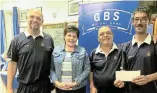  ?? Picture: SUPPLIED ?? FEELING
GREAT: Winners of B section Mario Agnew, Bessie Mears (GBS sponsor) , Ali Daniels, and Marcelle Burgess.