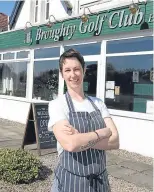  ??  ?? Hayley struck a catering deal with Broughty Golf Club.