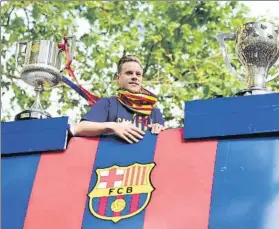  ?? FOTO: MANEL MONTILLA ?? Ter Stegen, uno de los artífices del octavo doblete del Barça