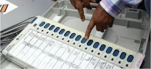  ?? ?? Electronic Voting Machine ( EVM) Assam AFP