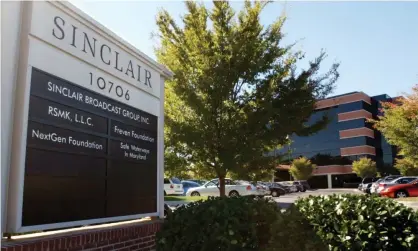  ??  ?? Sinclair Broadcast Group’s headquarte­rs in Hunt Valley, Maryland. The raise will benefit 15% of its 9,500 workers. Photograph: Steve Ruark/AP