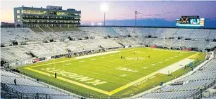  ?? STAFF FILE PHOTO ?? UCF officials say they have fixed the worst problems with the decade-old football stadium and are weighing long-term plans. Corrosion affects more than 80,000 square feet, according to a report.