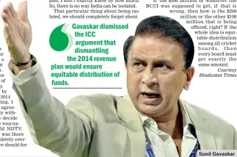  ??  ?? Sunil Gavaskar