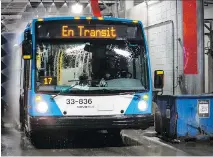  ?? GIOVANNI CAPRIOTTI ?? The STM will phase in hybrid buses in 2020, requiring depots to be renovated and new ones built to accommodat­e them.