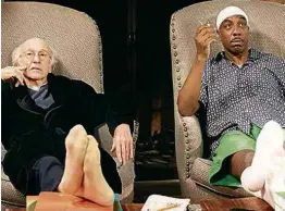  ??  ?? Larry David e J. B. Smoove em cena da nova temporada de ‘Segura a Onda’