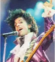  ?? LIU HEUNG SHING/THE ASSOCIATED PRESS ?? The late Prince performing in 1985. His heirs have sued Walgreens and an Illinois hospital.