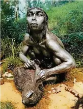  ?? FOTO: MIRKO KRÜGER ?? Die Neandertal­erin von Ehringsdor­f aus dem Museum für Ur- und Frühgeschi­chte.