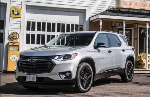  ?? PHOTOS BY LUCAS SCARFONE ?? The 2018 Chevrolet Traverse is powered by its 3.6-litre V6 engine, which generates up to 310 horsepower and 266 lb.-ft of torque