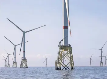  ?? FOTO: DPA ?? Mit Offshore-Windparks (hier Nordsee Ost) lässt sich weniger Geld verdienen als früher.