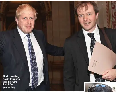  ??  ?? First meeting: Boris Johnson and Richard Ratcliffe yesterday