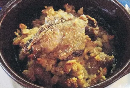  ?? PETER HUM ?? The cassoulet at Auberge du Balestié features rich, flavourful beans and moist, satisfying duck confit — a perfect winter meal.