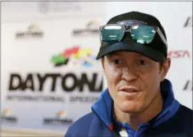  ?? JOHN RAOUX — THE ASSOCIATED PRESS FILE ?? In a Friday file photo, Scott Dixon, of New Zealand, talks with reporters at a news conference at Daytona Internatio­nal Speedway, in Daytona Beach, Fla. PNC Bank on Tuesday announced an increased partnershi­p with Ganassi in which the Pittsburgh-based...