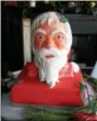  ?? PHOTO BY EMILY RYAN ?? General Warren’s pastry chef created this eyecatchin­g Santa cake.