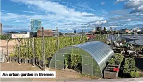  ?? ?? An urban garden in Bremen